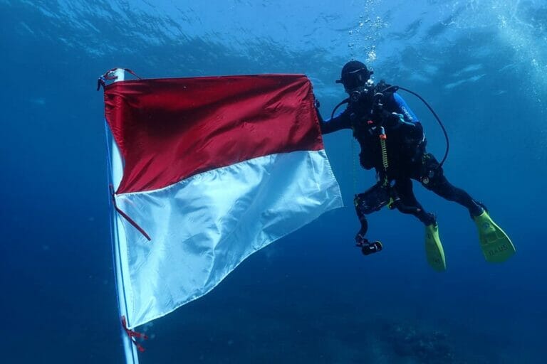 Indonesian Divers Tradition on August 17th