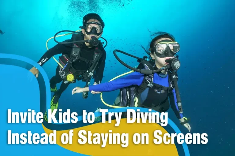 Invite Kids to Try Diving Instead of Staying on Screens
