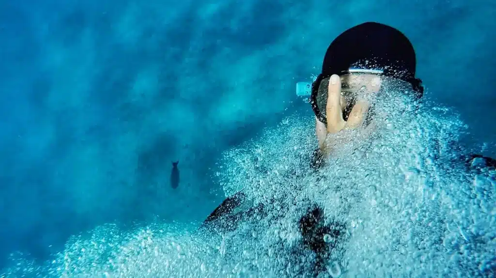 Scuba diver underwater